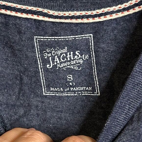 5 for $25🔥Jachs Manufacturing Pizza Grey Blue T-Shirt Boys Small - Picture 2 of 5